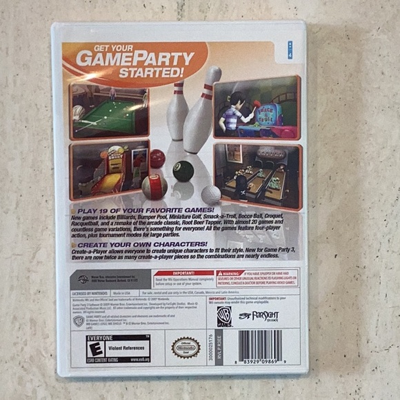 My Sims Collection Nintendo Wii Game & Game Party 3 Wii Games & Wheel MySims Lot - Picture 6 of 9